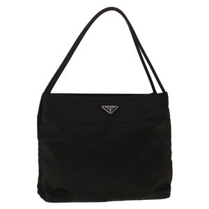 PRADA Shoulder Bag Nylon Black Auth bs5226
